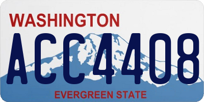 WA license plate ACC4408