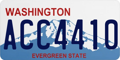 WA license plate ACC4410