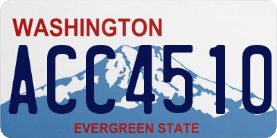 WA license plate ACC4510