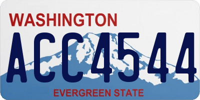 WA license plate ACC4544