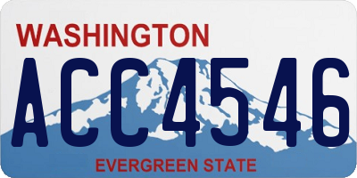 WA license plate ACC4546