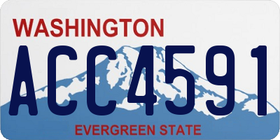 WA license plate ACC4591