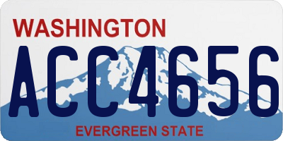 WA license plate ACC4656