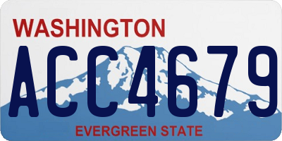 WA license plate ACC4679