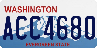 WA license plate ACC4680