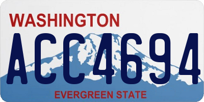 WA license plate ACC4694