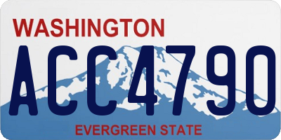 WA license plate ACC4790