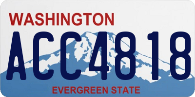 WA license plate ACC4818