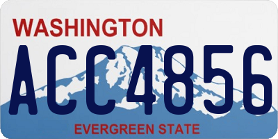 WA license plate ACC4856