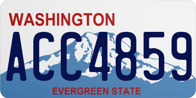 WA license plate ACC4859
