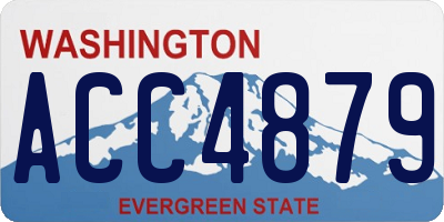 WA license plate ACC4879
