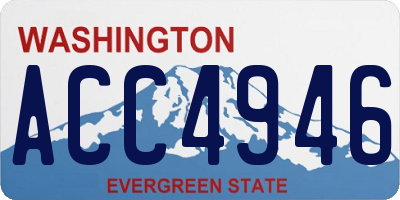 WA license plate ACC4946