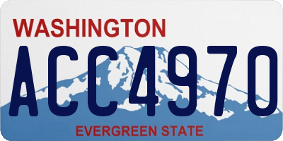 WA license plate ACC4970