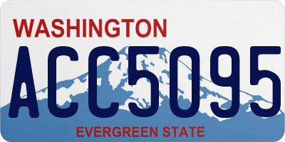 WA license plate ACC5095
