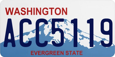 WA license plate ACC5119