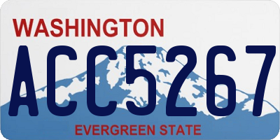 WA license plate ACC5267