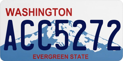 WA license plate ACC5272