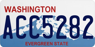 WA license plate ACC5282