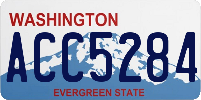 WA license plate ACC5284
