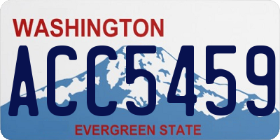 WA license plate ACC5459