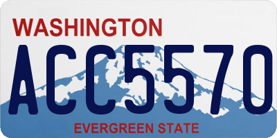 WA license plate ACC5570
