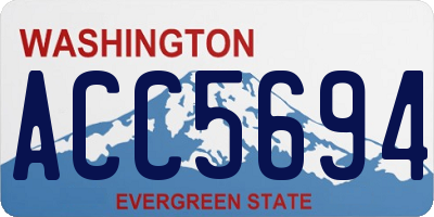 WA license plate ACC5694