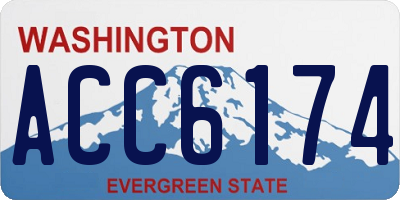 WA license plate ACC6174