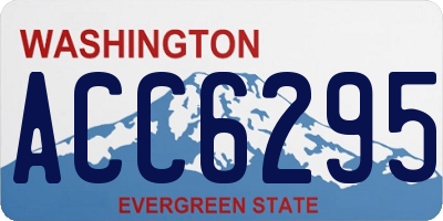 WA license plate ACC6295