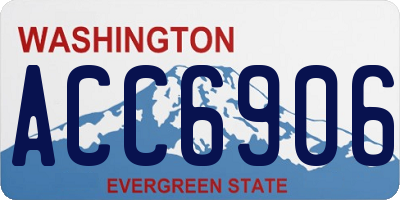 WA license plate ACC6906