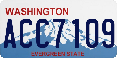 WA license plate ACC7109