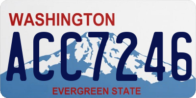 WA license plate ACC7246