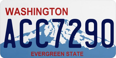 WA license plate ACC7290