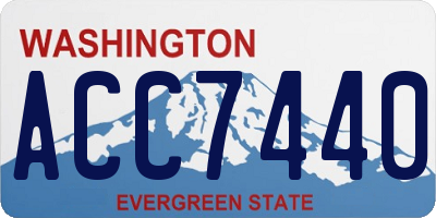 WA license plate ACC7440
