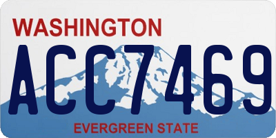 WA license plate ACC7469