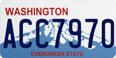 WA license plate ACC7970