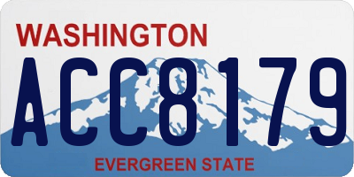 WA license plate ACC8179