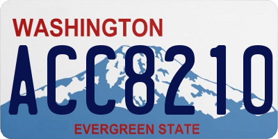 WA license plate ACC8210