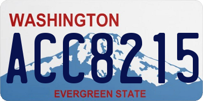 WA license plate ACC8215