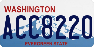WA license plate ACC8220