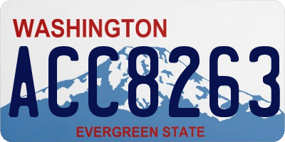 WA license plate ACC8263
