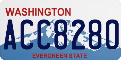 WA license plate ACC8280