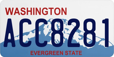 WA license plate ACC8281
