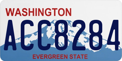 WA license plate ACC8284