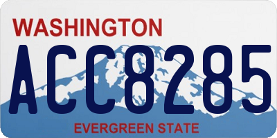 WA license plate ACC8285