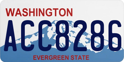 WA license plate ACC8286