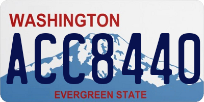 WA license plate ACC8440