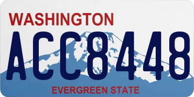 WA license plate ACC8448