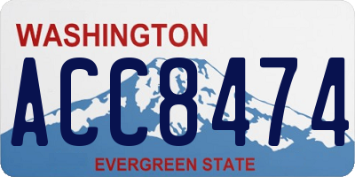 WA license plate ACC8474