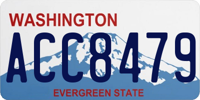 WA license plate ACC8479