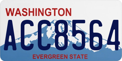 WA license plate ACC8564